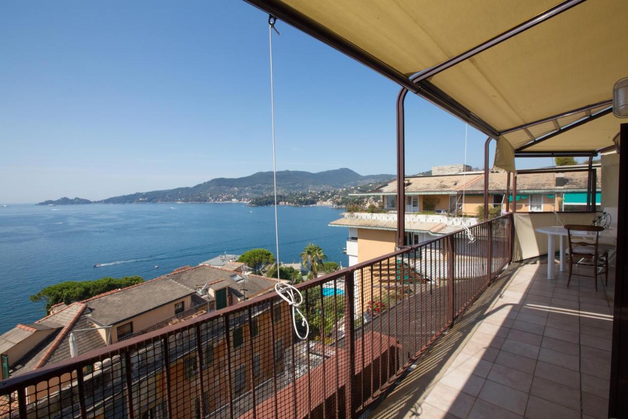 Nautilus Vista Mare Mozzafiato A 180 Gradi- Posto Auto Privato - 2 Camere Matrimoniali Piu 1 Divano Letto Singolo-Sky,Netflix-Wifi 200Mg Rapallo Exterior foto