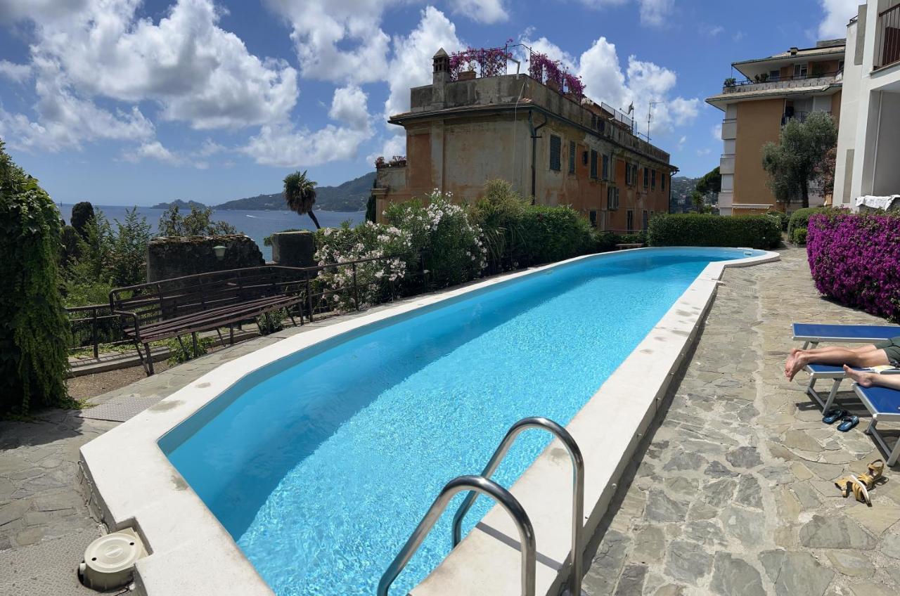Nautilus Vista Mare Mozzafiato A 180 Gradi- Posto Auto Privato - 2 Camere Matrimoniali Piu 1 Divano Letto Singolo-Sky,Netflix-Wifi 200Mg Rapallo Exterior foto